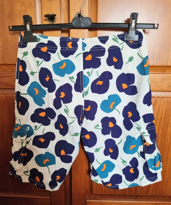 Calções de banho Throttleman com padrão azul, 12 anos