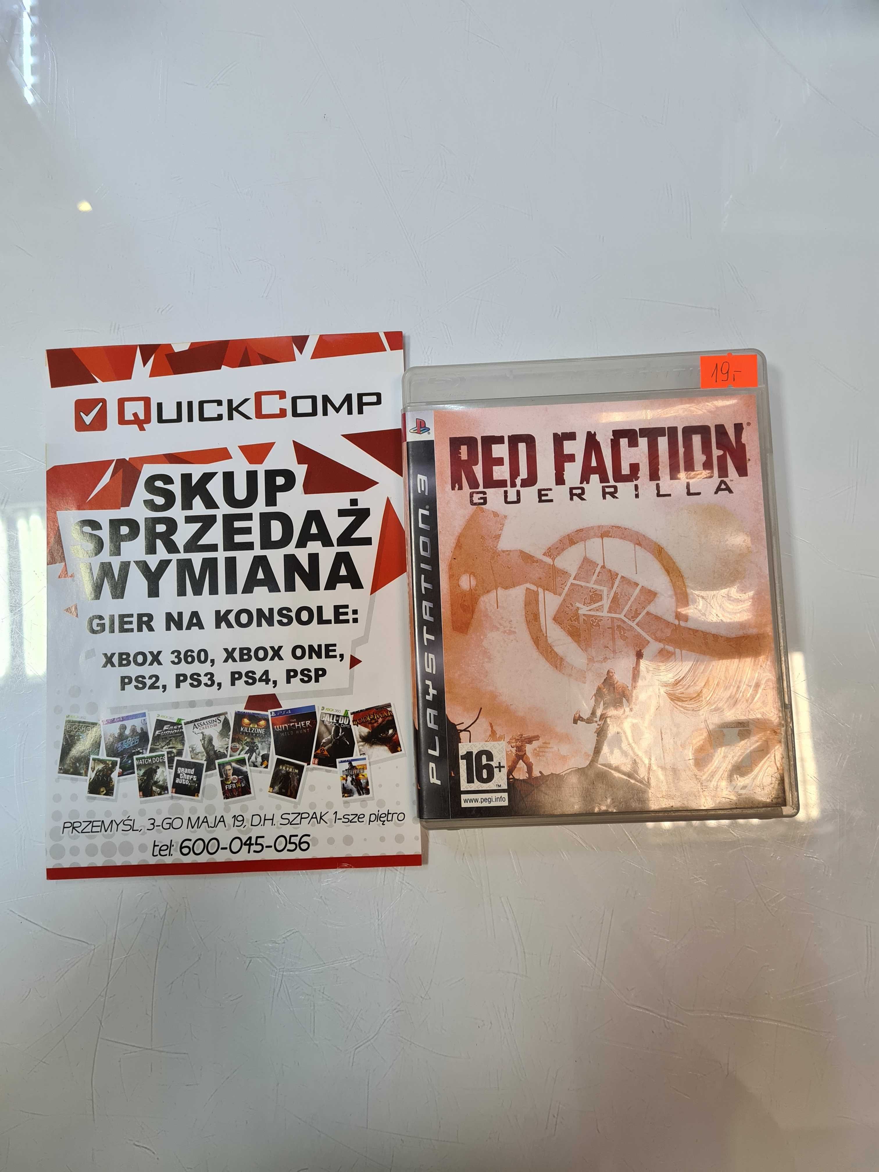 Gra PlayStation 3 PS3 Red Faction Guerrilla Gwarancja 1 Rok QUICK-COMP