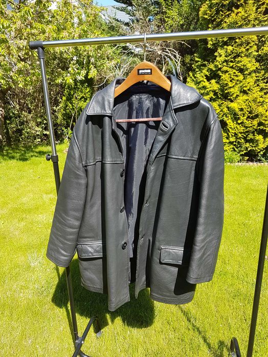 Katana - czarna skórzana kurtka męska Clazar