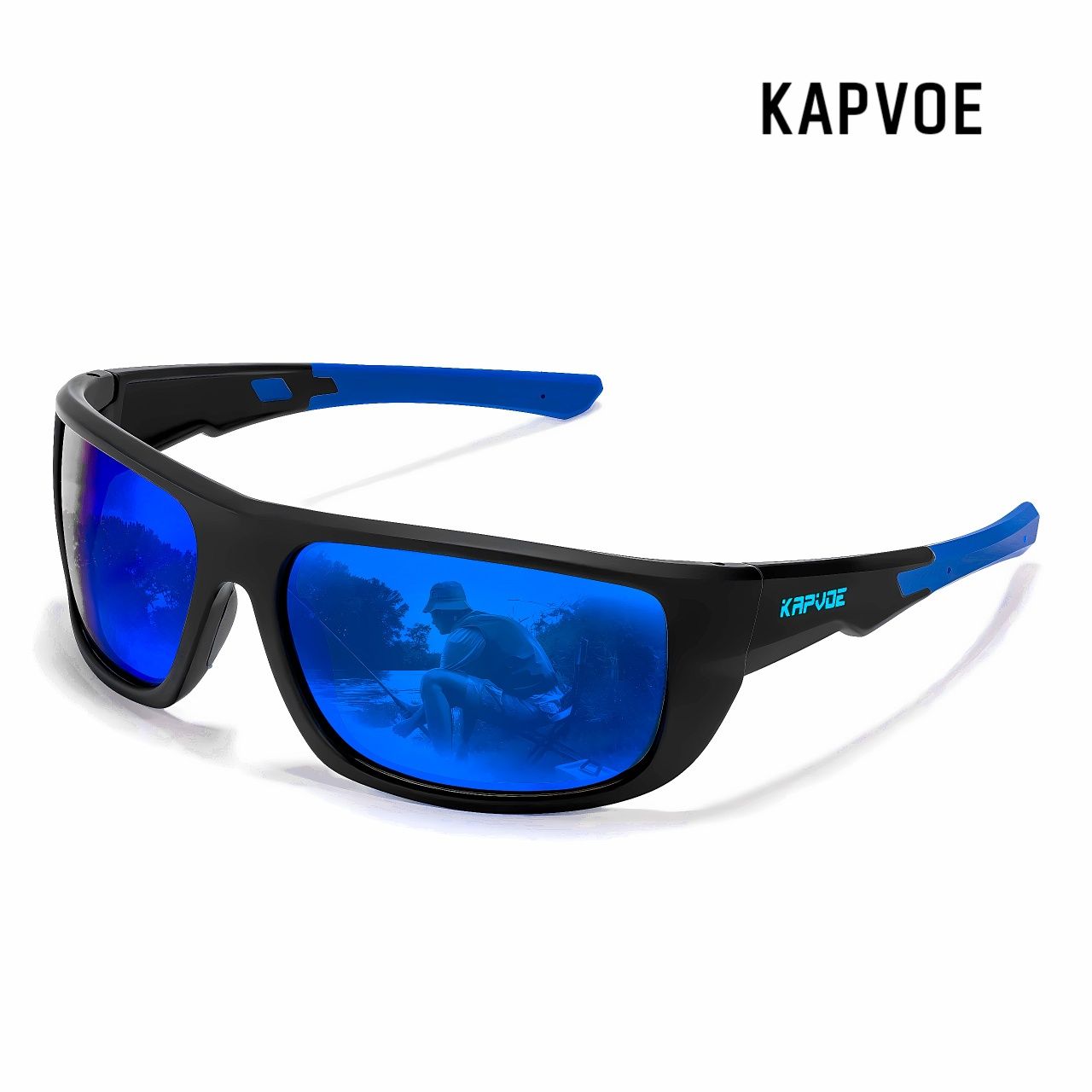 OKULARY PRZECIWSŁONECZNE. Polaryzacyjne. Dark Blue/Black. Sportowe.