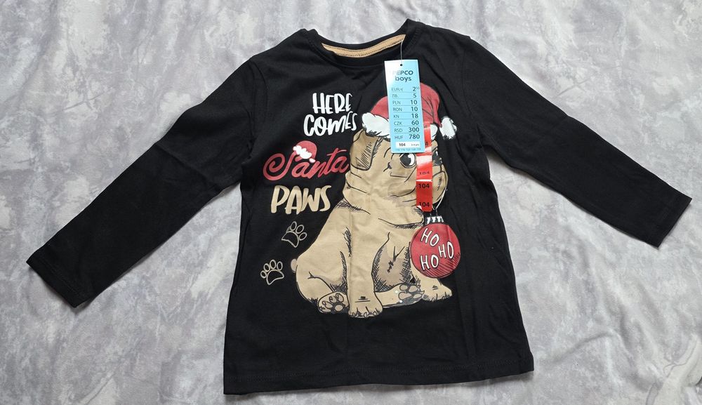 Bluzka chłopięca 104 Pepco świąteczna