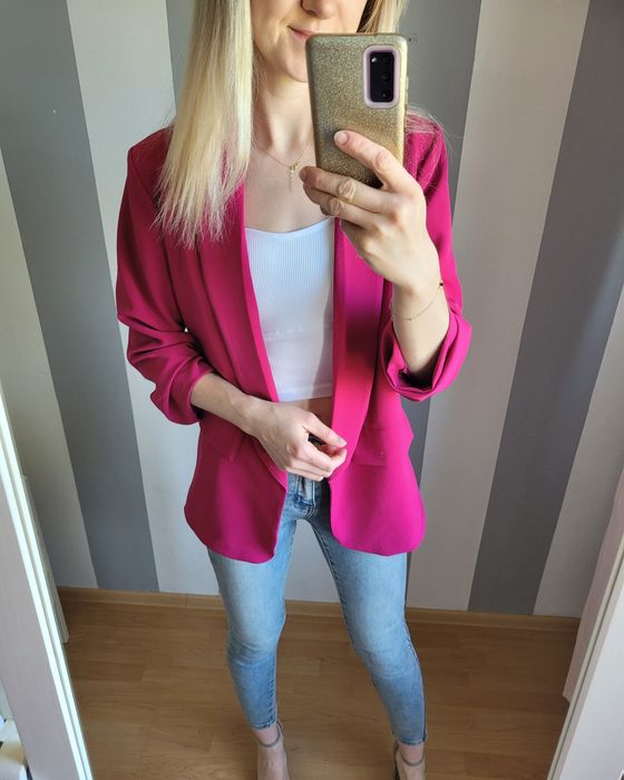 Marynarka wrzos nowa uni