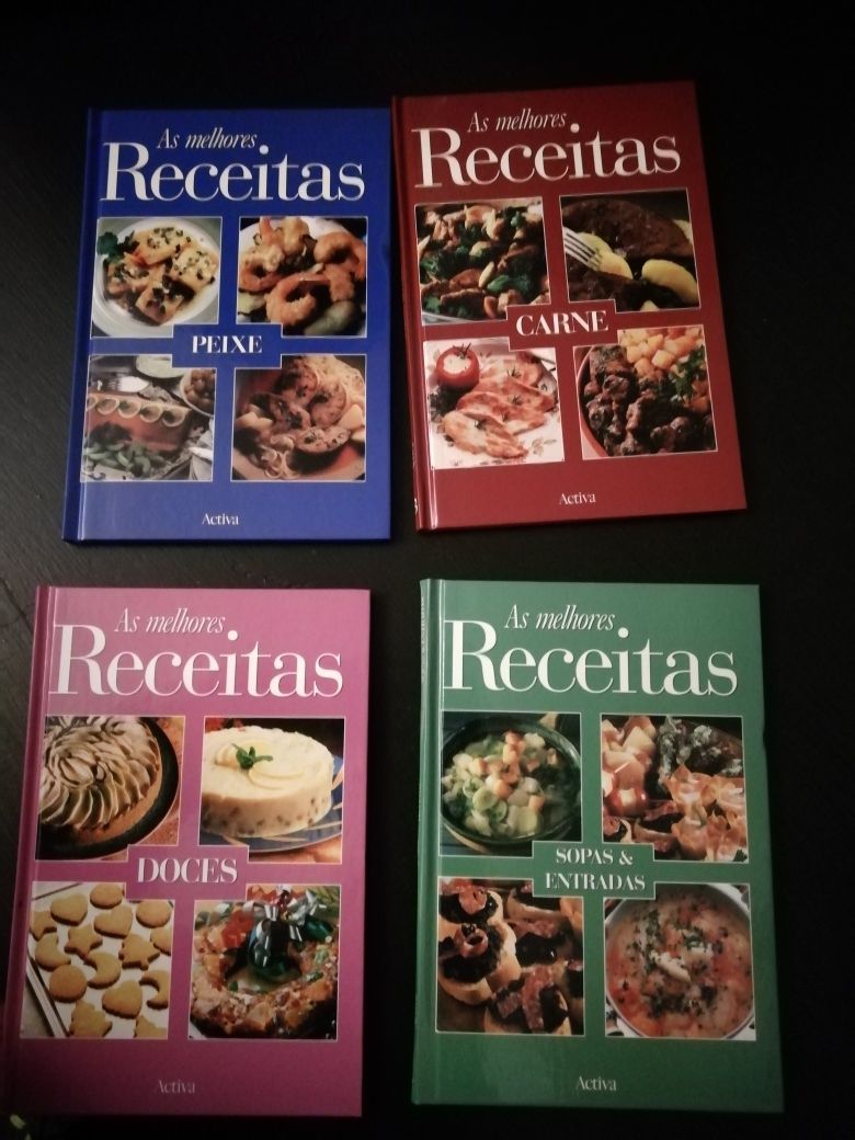 Coleção As melhores receitas - 4 livros Como Novos!*