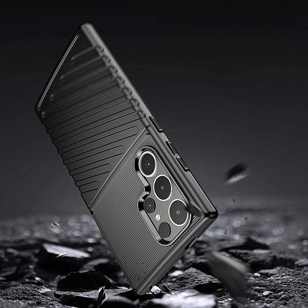 Pancerne etui Thunder Case na Samsung Galaxy S24 Ultra - czarny