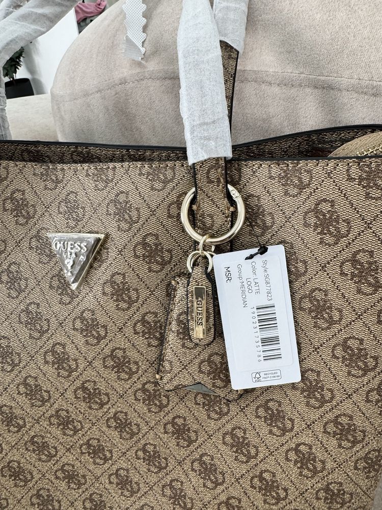 Шопер сумка guess meridian quattro