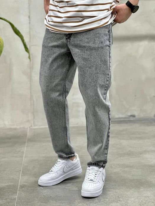 Джинсы джогеры новые серые