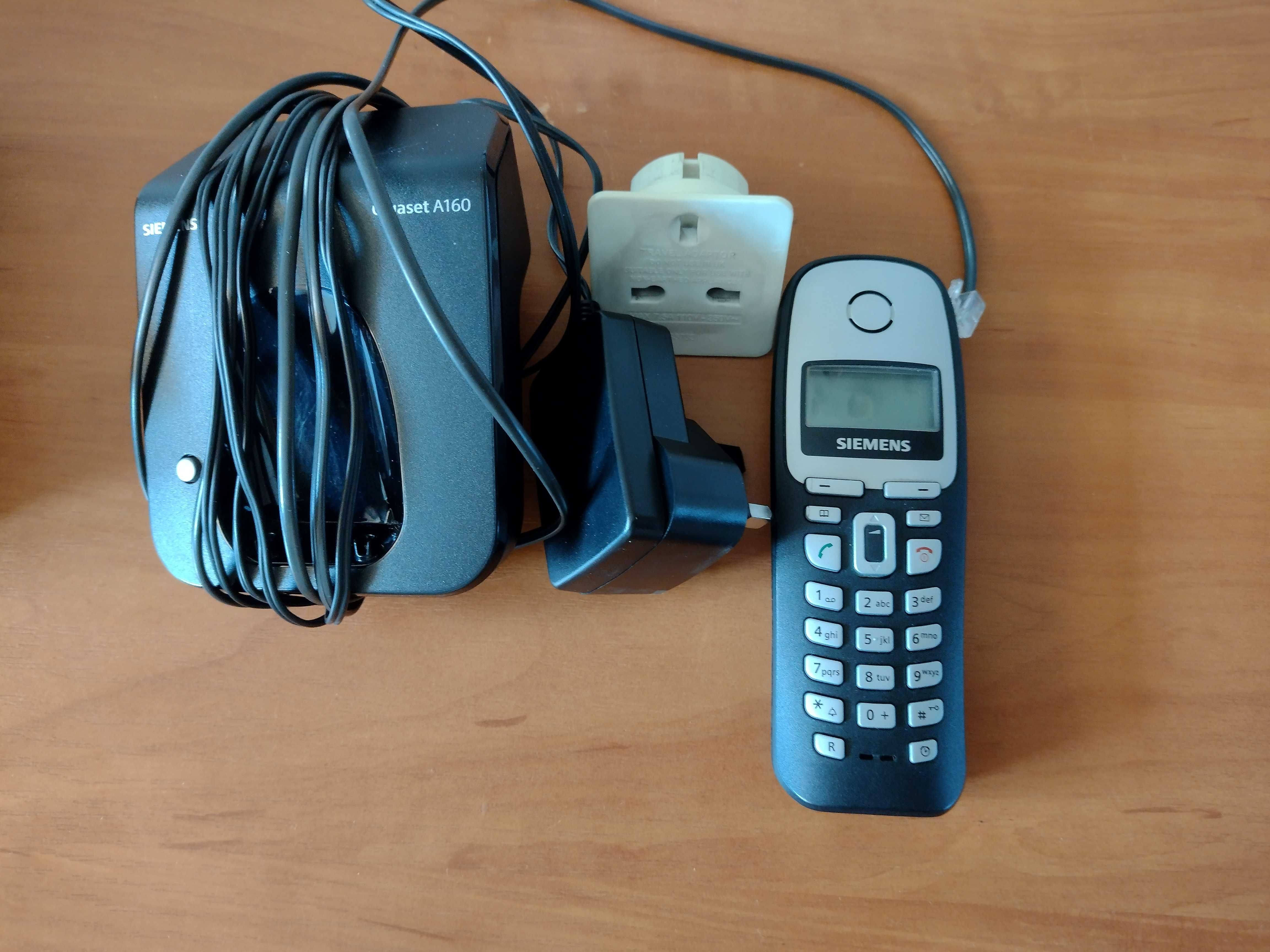 telefon stacjonarny bezprzewodowy Siemens Gigaset A 160 (czarny)