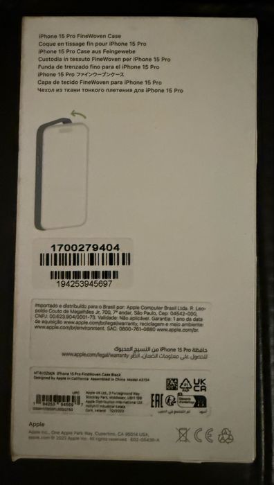 Capa para iPhone 15 Pro FineWoven (Magesafe)