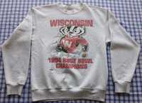 Винтаж vintage свитшот Nutmeg NFL Wisconsin Badgers 1994 USA