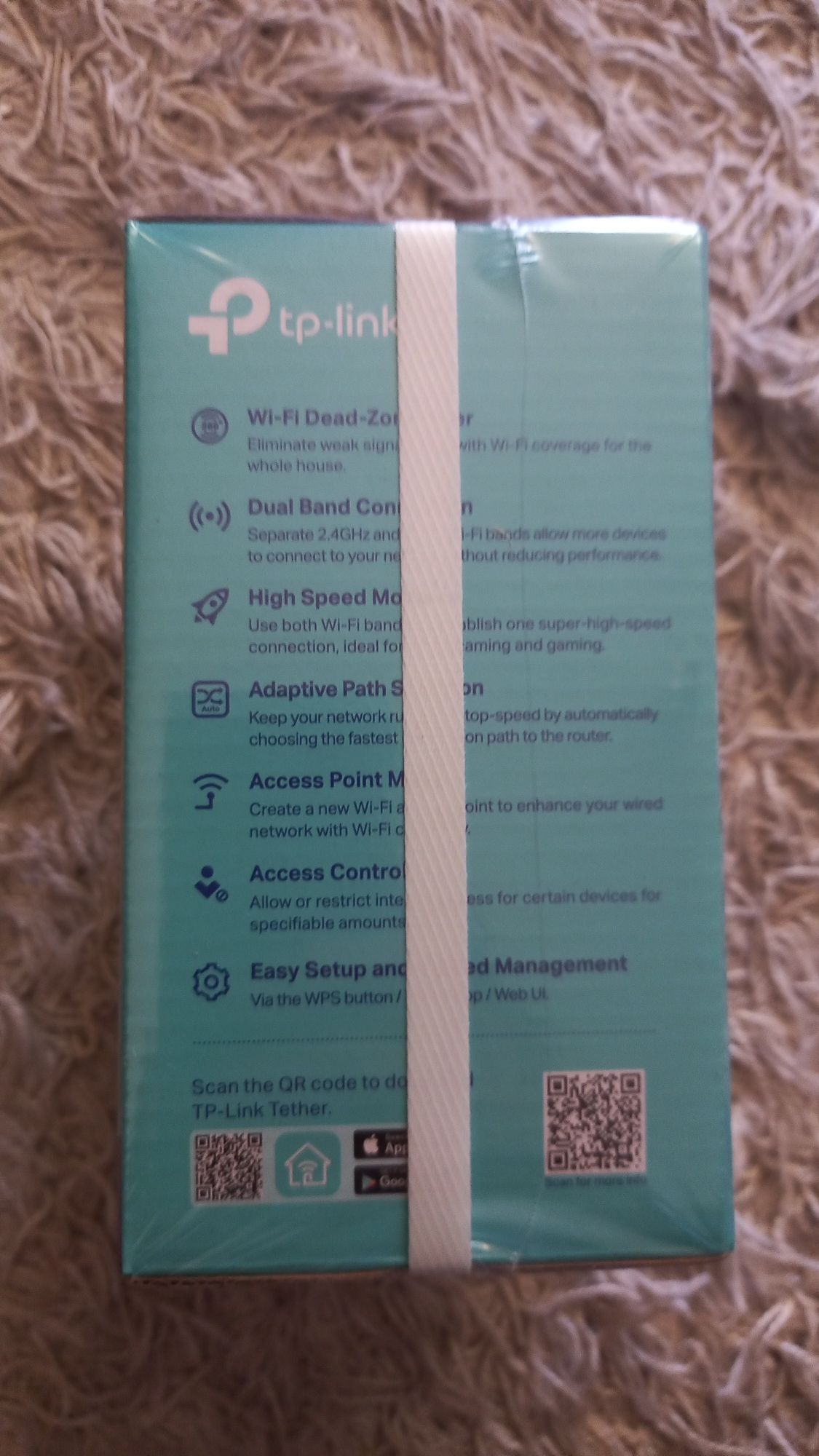 Wzmacniacz Extender sygnału WIFI Tp-link RE315 Mesh AC1200 Dual Band