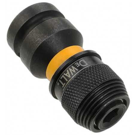 Перехідник із квадр 1/2″ на шест. 1/4″ гайковертів DeWALT DT7508