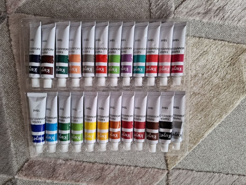 Farby akwarelowe 24 kolory Kayet