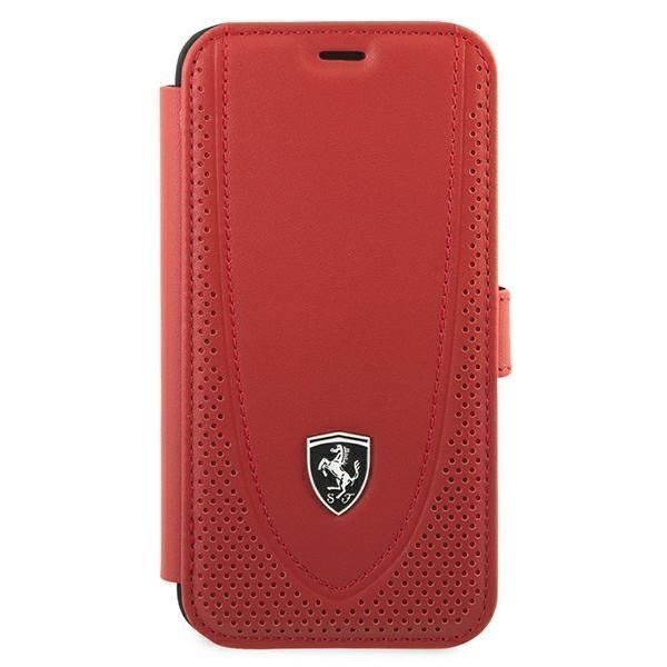 Etui Ferrari iPhone 12 Mini 5,4" Czerwony Off Track Perforated