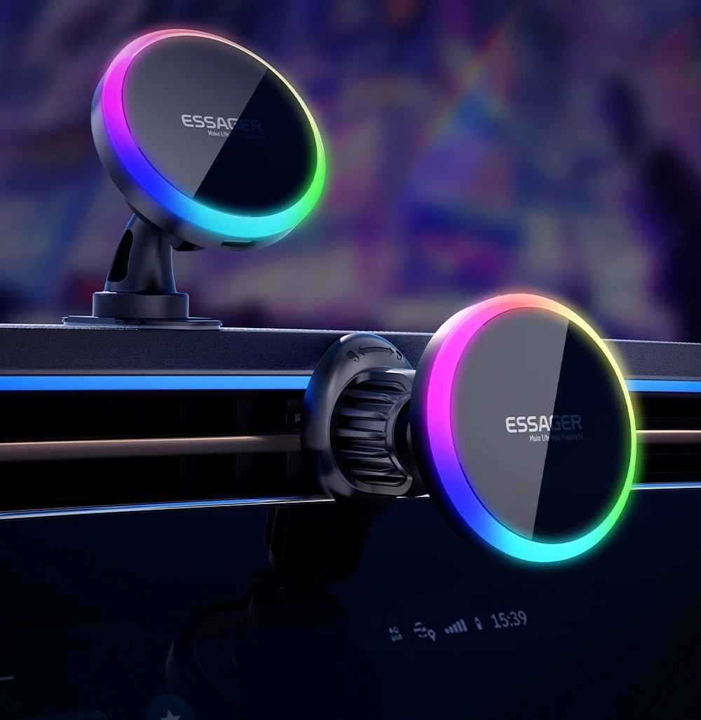 ESSAGER 15W RGB Magnetic Wireless Carregador NOVO!