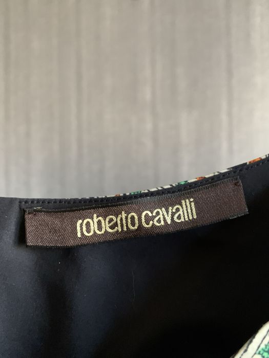 Roberto Cavalli женстий топ шелк декорацыя розмер 38