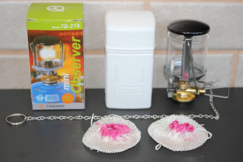 Газовая лампа на газу. Газоваий ліхтарик, світильник для дачі кемпінгу