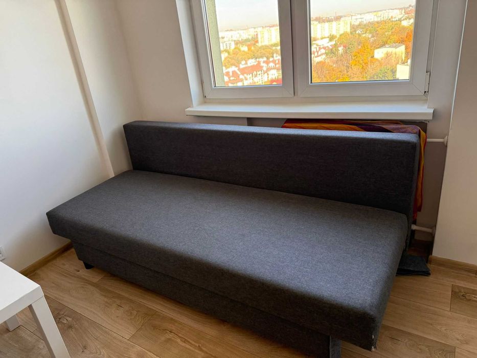 Sofa rozkładana szara