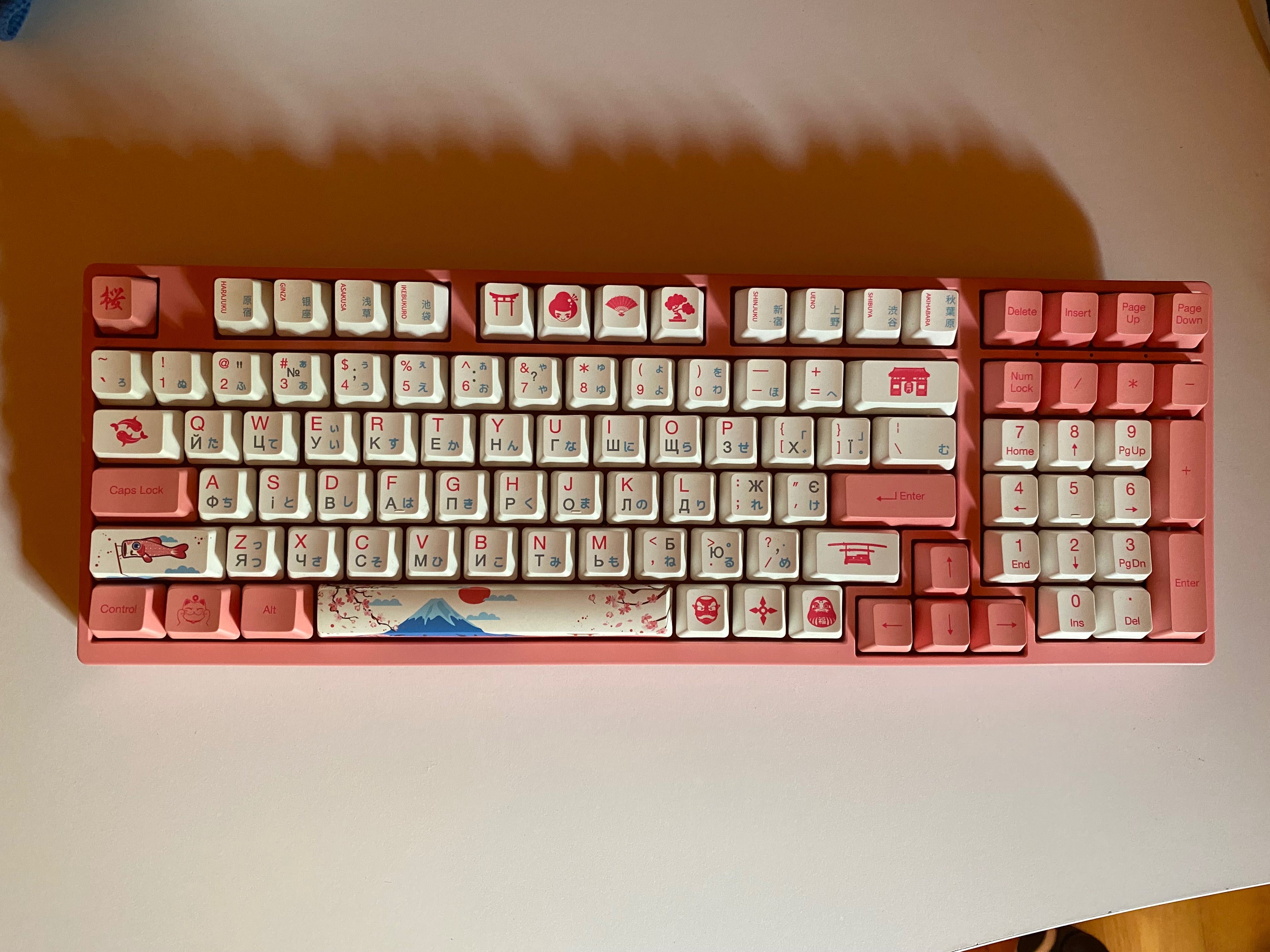 Клавіатура Akko 3098B World Tour-Tokyo R2 RGB TTC Speed ​​Silver Pink