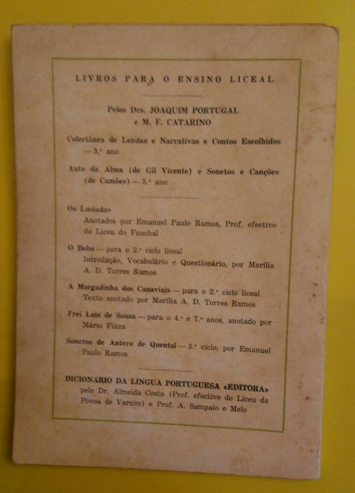 Livro Auto da Alma + sonetos