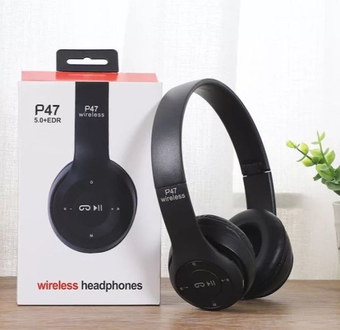 Auriculares dobráveis bluetooth p47