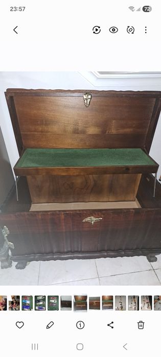 Arca de madeira/mala