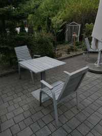 Meble ogrodowe komplet stół z krzesłami