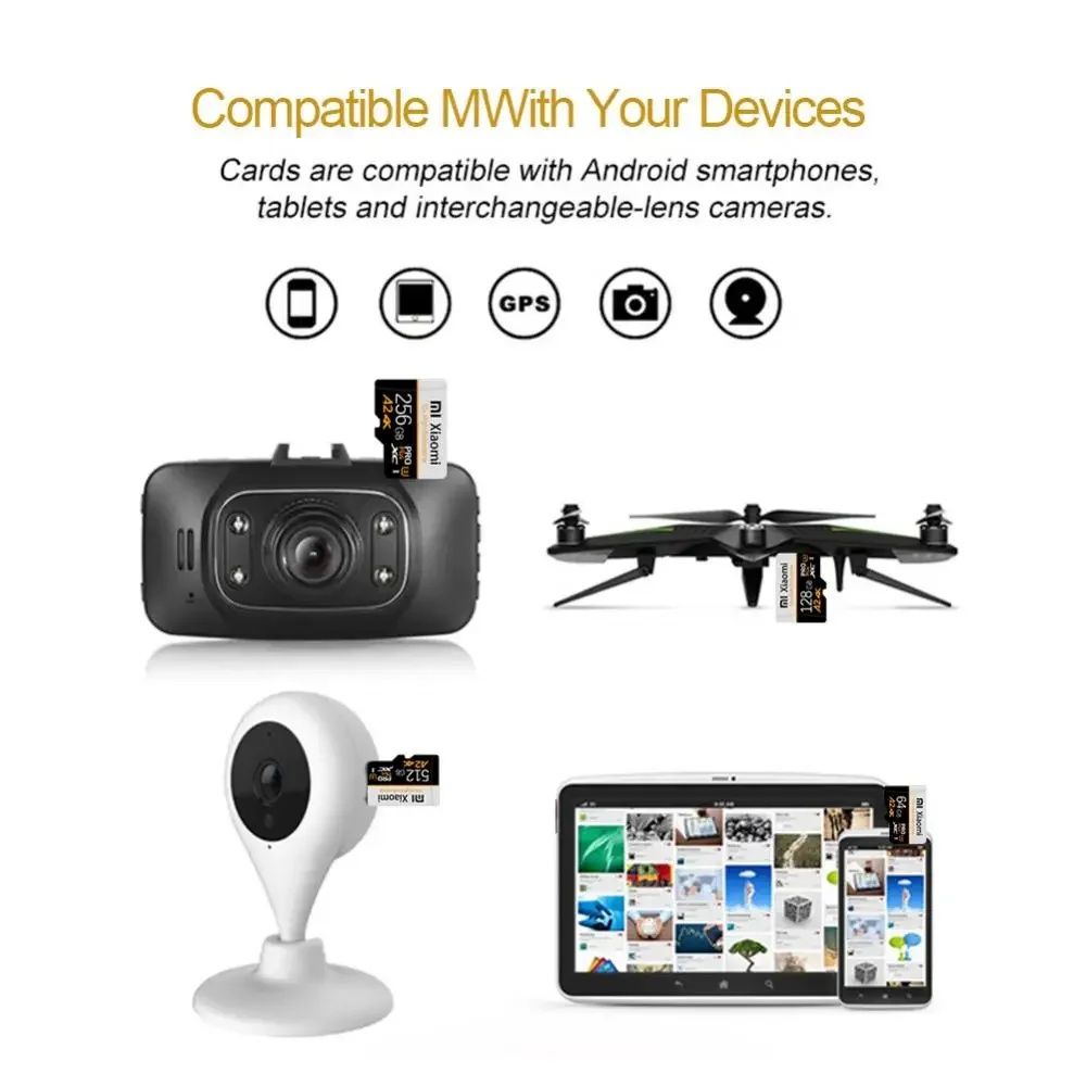 Karta pamięci Xiaomi mikro micro SD TF 128 GB 4K full HD U3 V30 A2