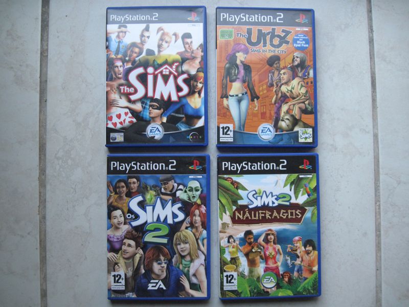 4 jogos PS2 SIMS