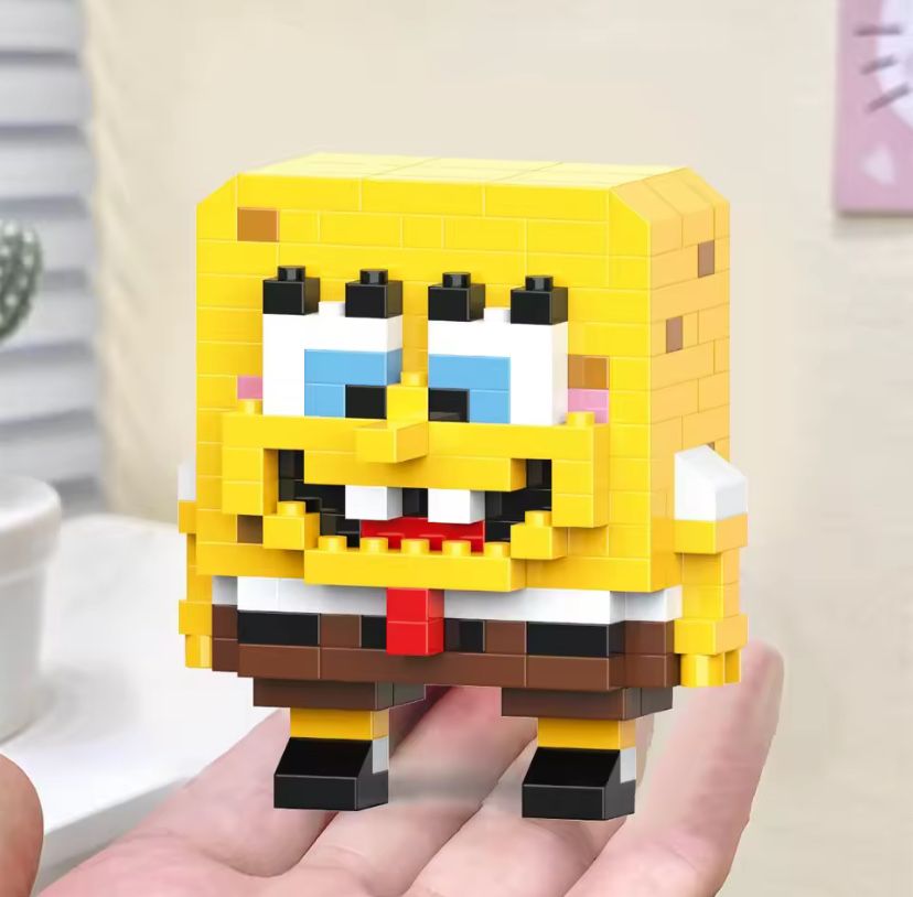 Іграшка з мікроблоків — Stitch, SpangeBob (набір Lego Nano Blocks)