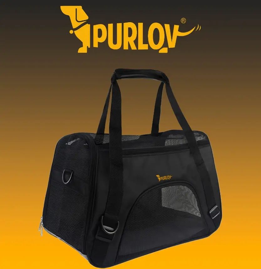 Транспортер сумка для собаки/кота Purlov чорний 20940