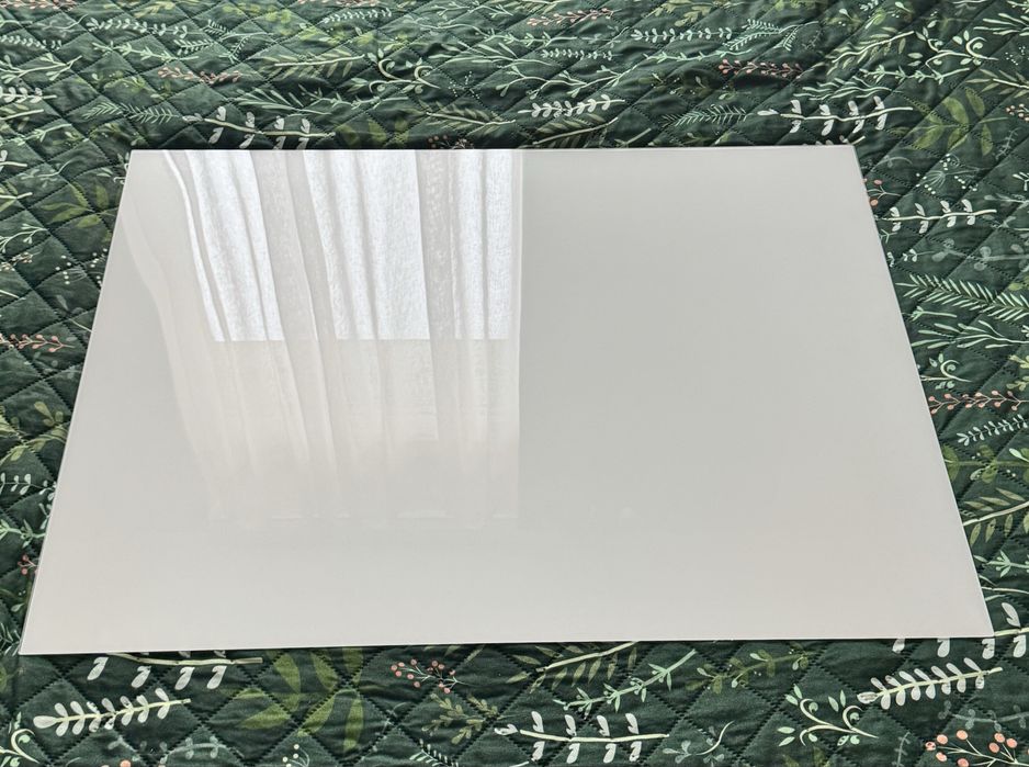 Ikea Farvik 4 panele do ramy drzwi przesuwanych, białe szkło 75x236cm