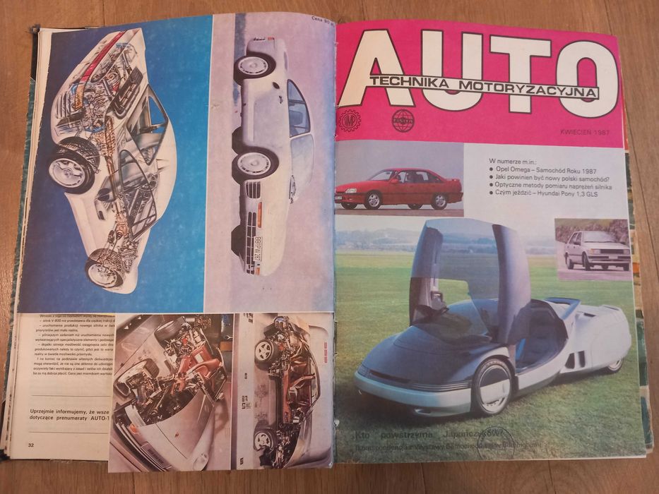 Czasopismo Technika Motoryzacyjna 1987 zbiór 12 wydań