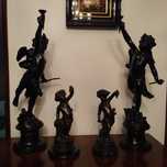 Peça decorativa Anjos em Bronze
