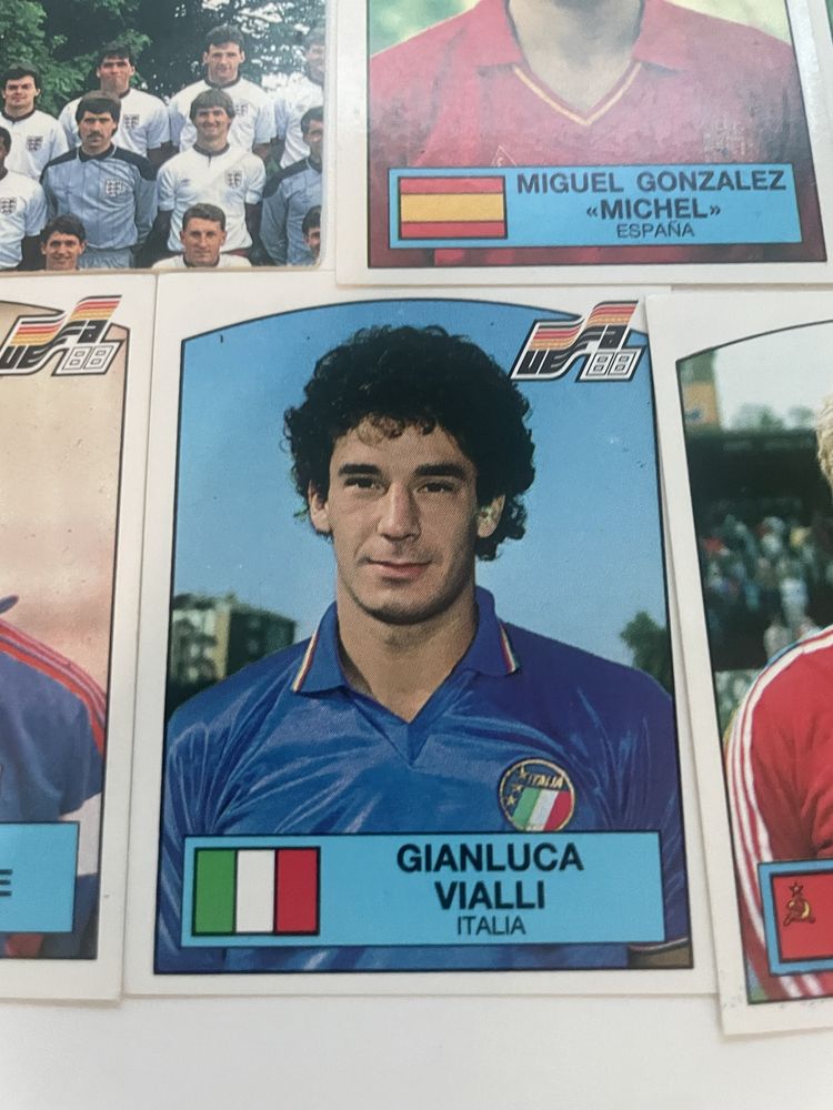 Cromos euro 88 (Vialli…)