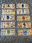 Ukladanka drewniana Playtive Puzzle Cyfry