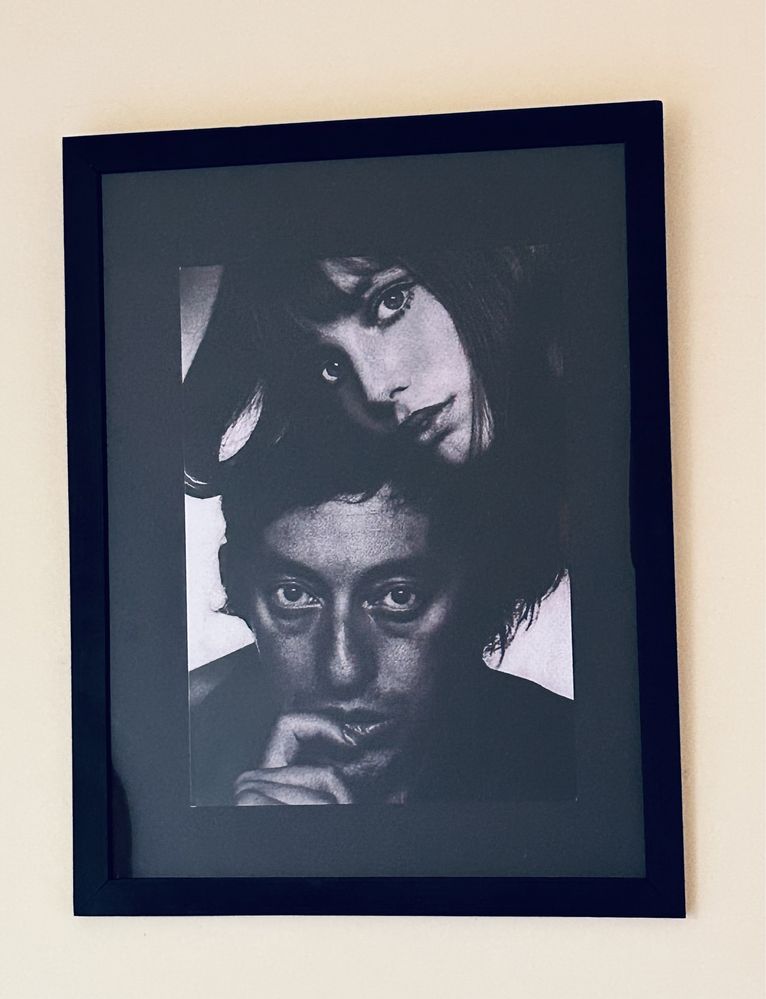 Oprawiony druk cyfrowy Birkin & Gainsbourg