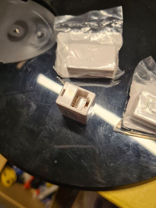 Adapter LAN rj45 2x przedłużka kabla rj45
