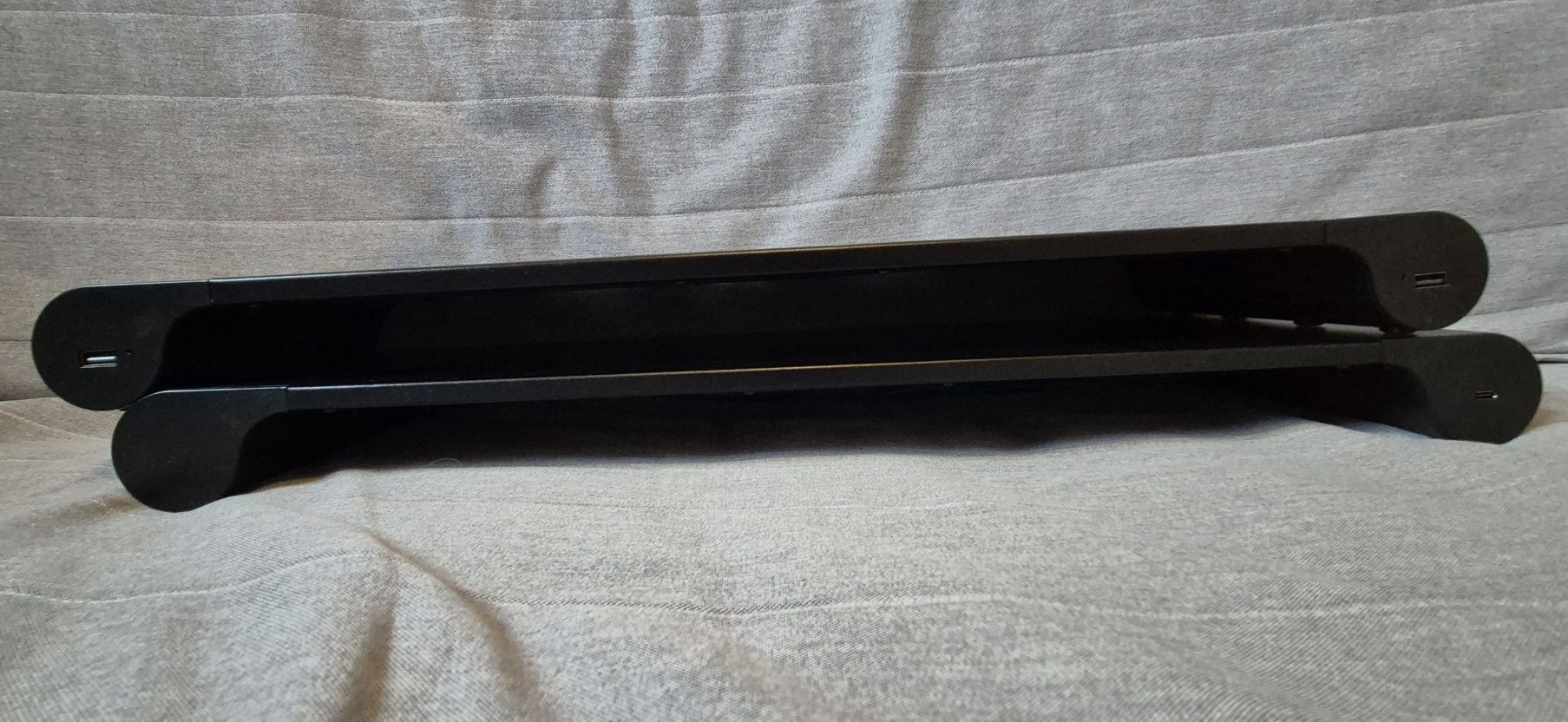 2x stojak pod monitor czarny 17x55cm