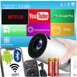 Projektor HY300A Projektor rzutnik android Wifi biały