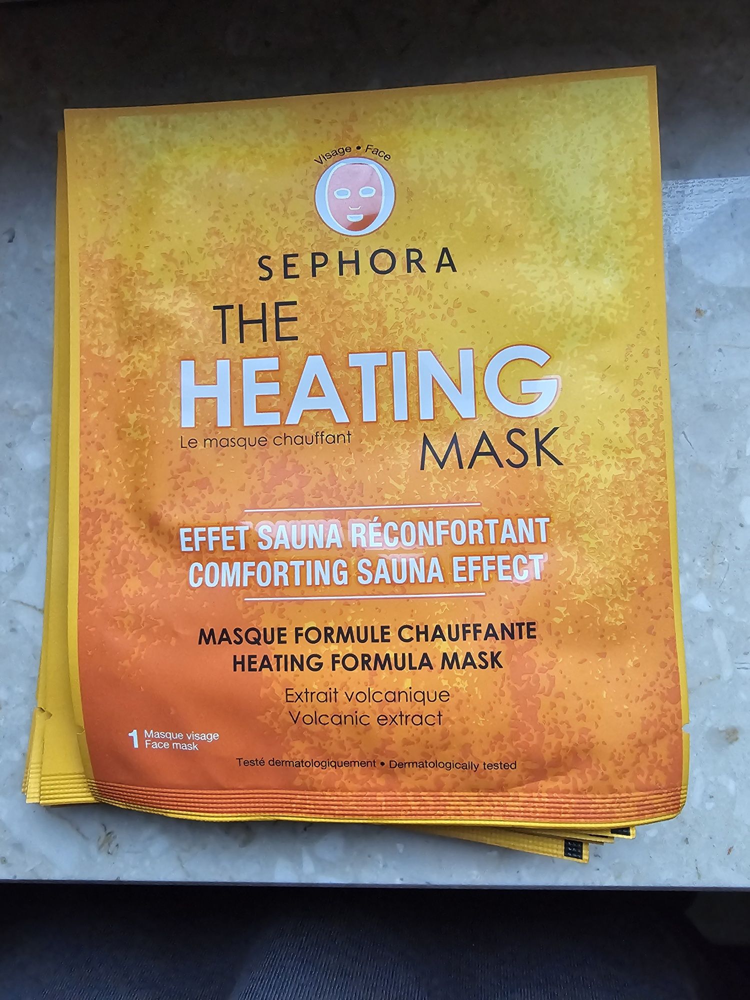 Sephora the heating mask rozgrzewająca relaksująca maska w płachcie