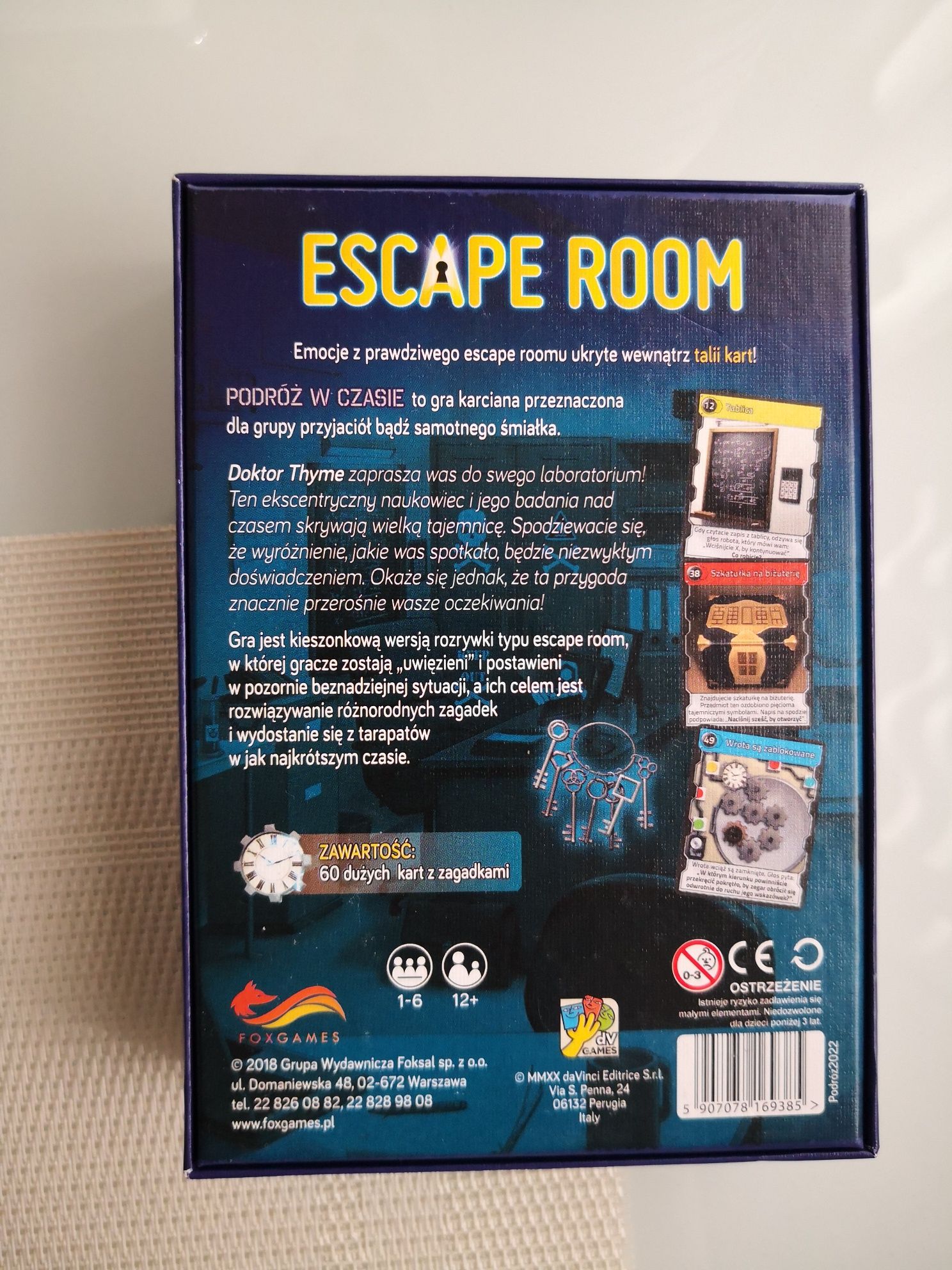 Gra Escape Room Podróż w czasie