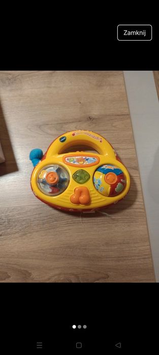 Radyjko zabawka mówi po niemiecku