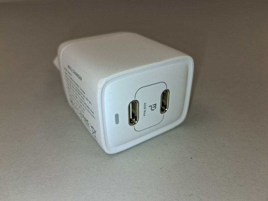N246 Ładowarka Sieciowa 40W PD PPS USB-C Podwójne Szybkie Ładowanie