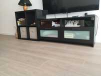 Conjunto móvel TV Brimnes e estante kallax