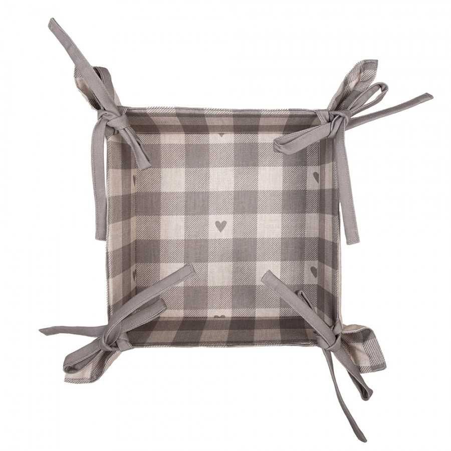 Koszyk na pieczywo kratka+serca  LVT47G