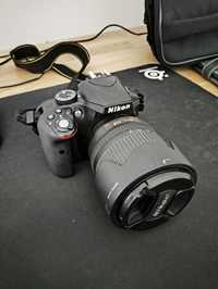 Aparat fotograficzny Nikon D3300 + obiektyw 18-105 z niskim przebiegie