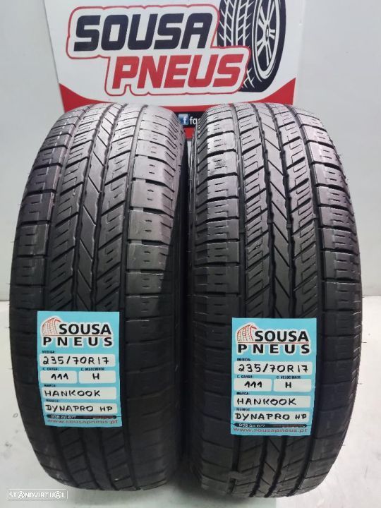 2 pneus semi novos 235-70r17 hankook - oferta dos portes