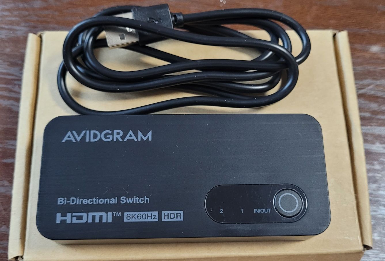 Перемикач HDMI 2 в 1, 2 порти 4K 120 Гц