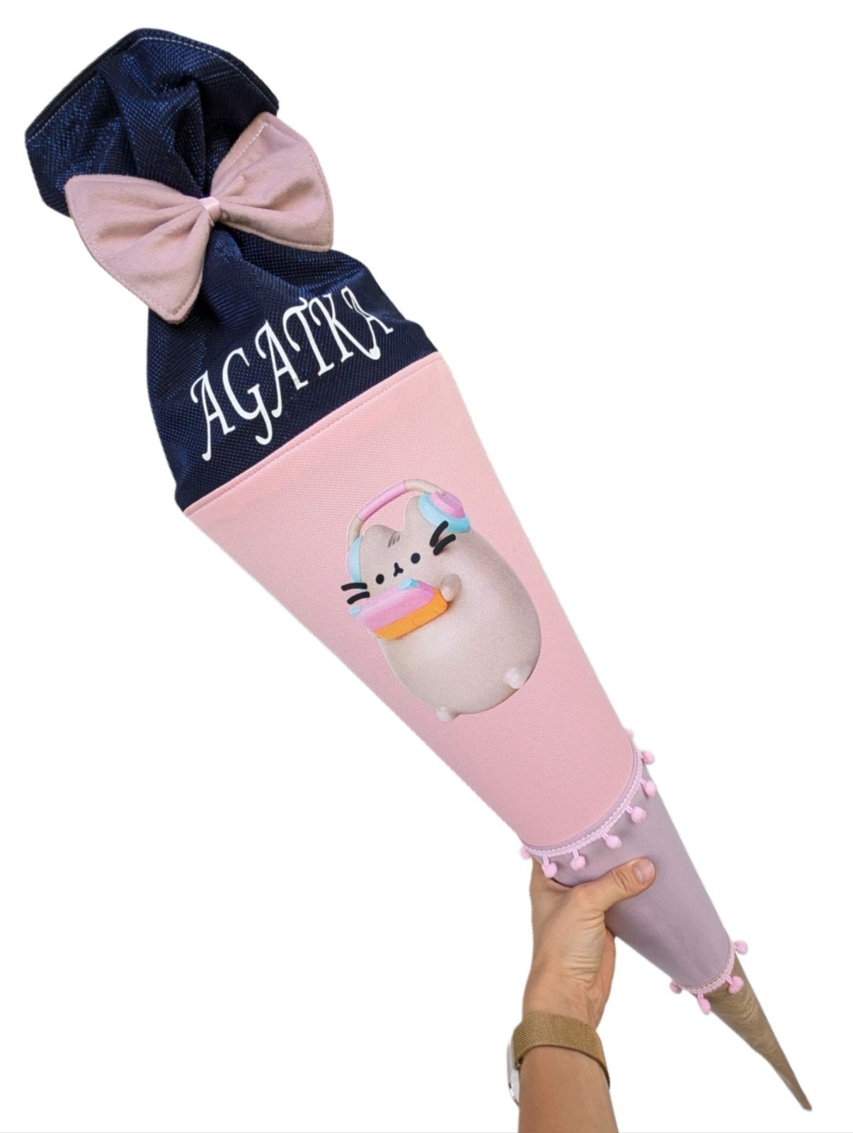 Nowa szyta tyta pusheen dostępna od ręki róg obfitości
