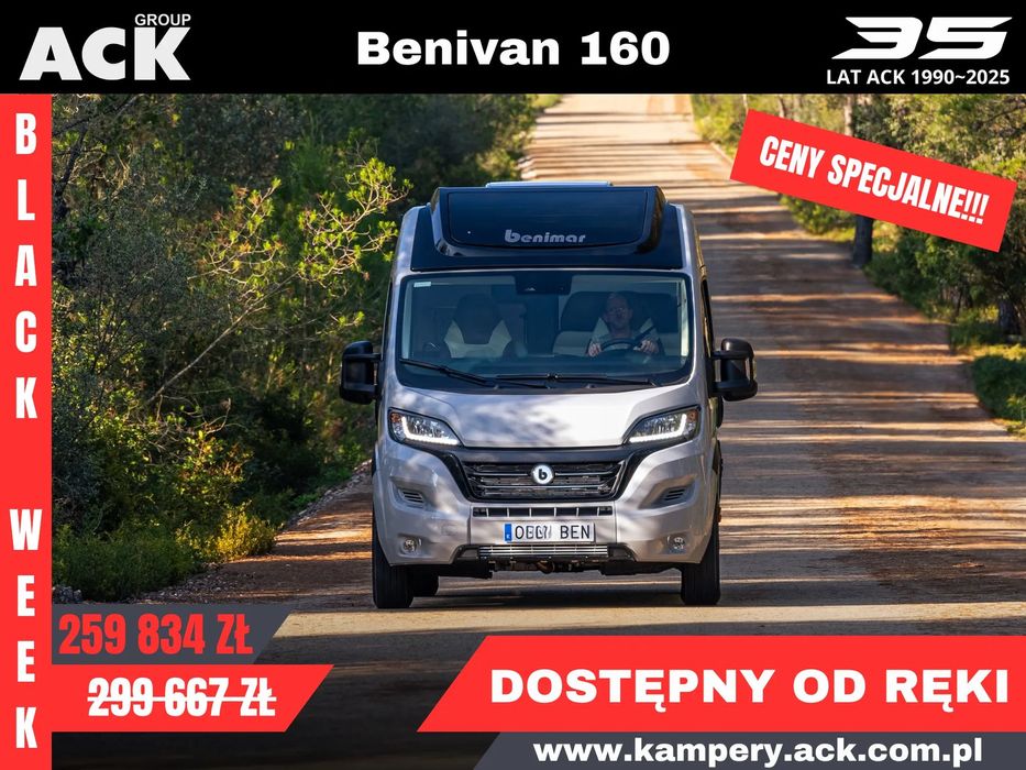 Benimar Benivan 160 Plus  Fiat DUCATO Samochód Kempingowy Benivan 160 Plus Kamper